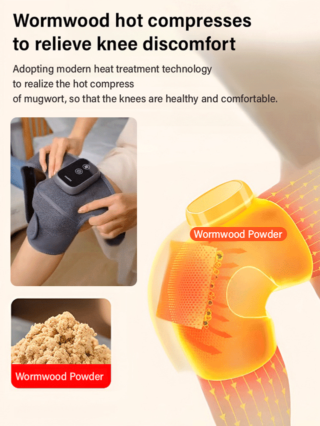 Knee massager in use