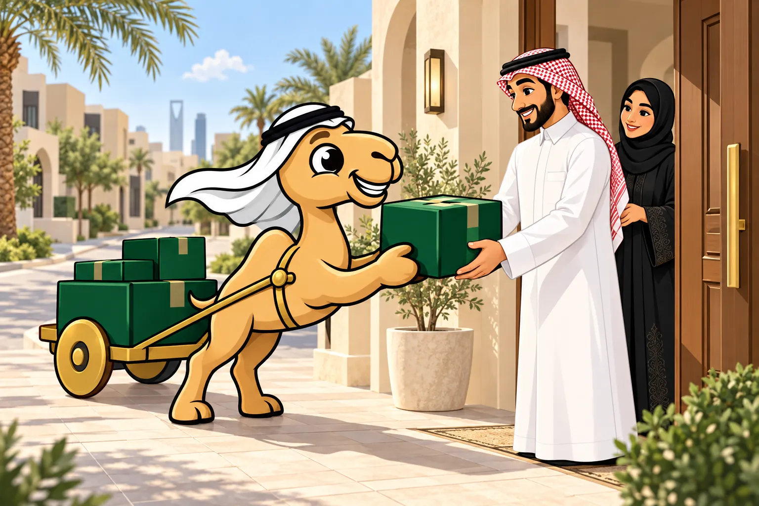 88b6d0ce-6dff-49db-b326-f5f3ba0d7e7a.UoYLVapaGVyFZtpCILl0G تميمة شراداني تسلّم طلباً لعائلة سعودية