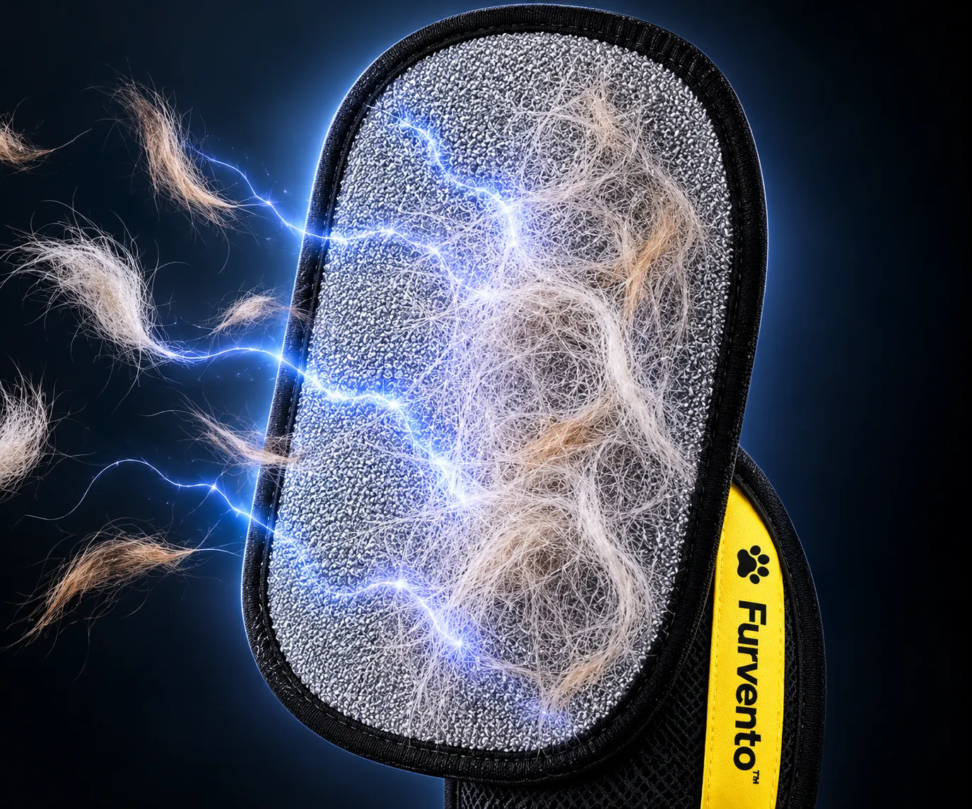 Close-up illustration of Furvento electrostatic cleaning surface