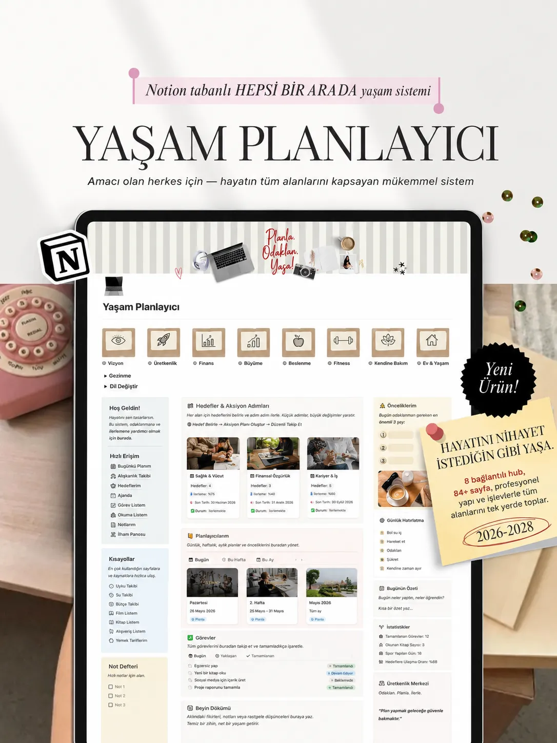 Bilinçli Yaşam Planlayıcısı Ana Ekran