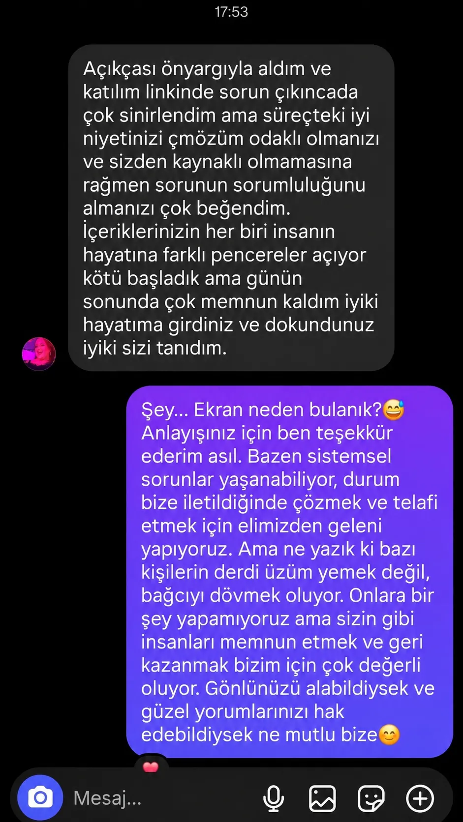 Katılımcı Yorumu