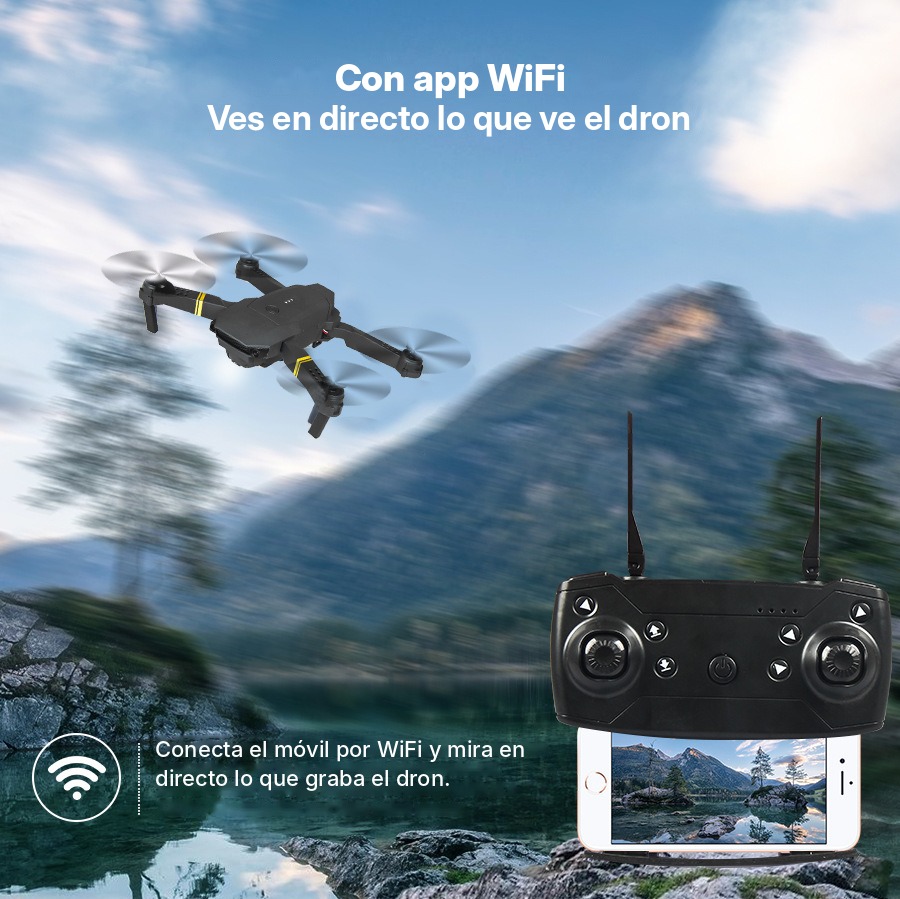 Con la app WiFi ves en directo lo que ve el dron
