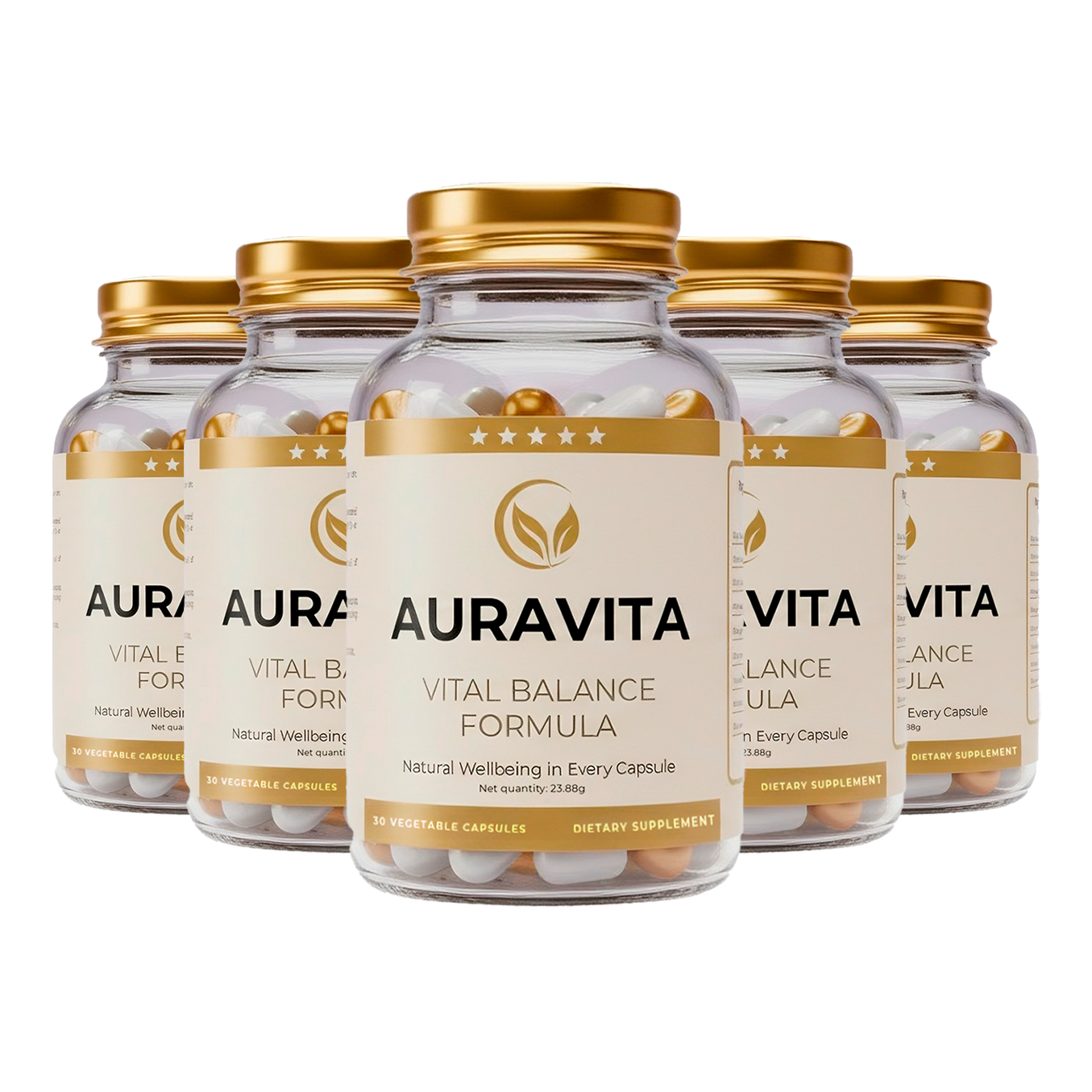 AuraVita Vital Balance Formula, 5 frascos