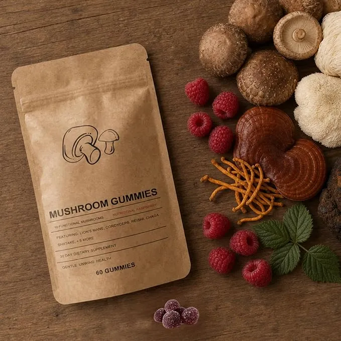 Mushroom gummy supplement information