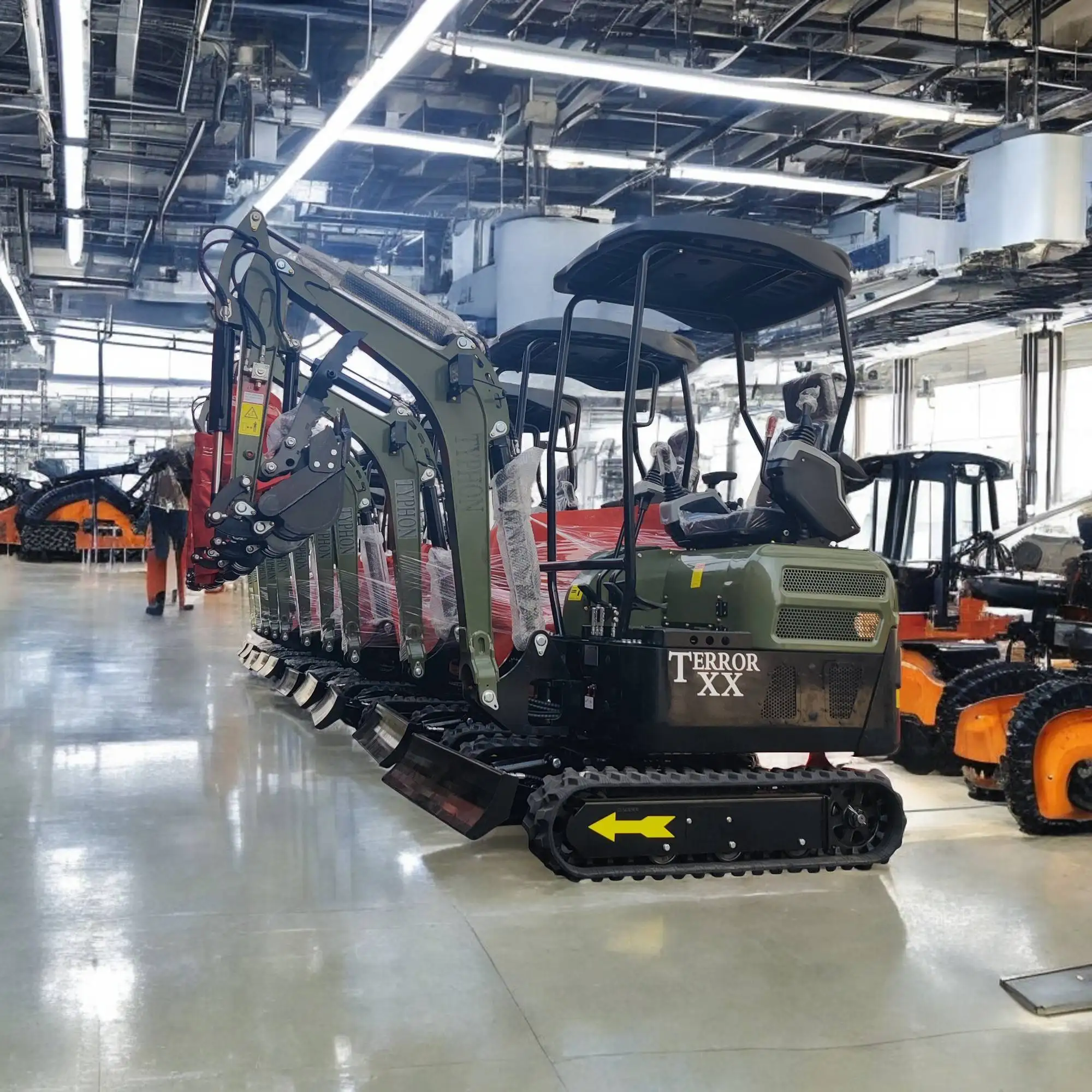 4,000 lb Green TYPHON TERROR XX Mini Excavator