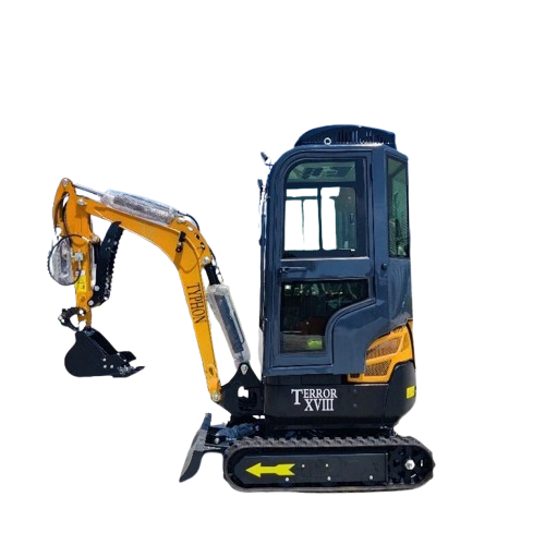 4,000 lbs Terror XVIII Mini Excavator Yellow Cabin