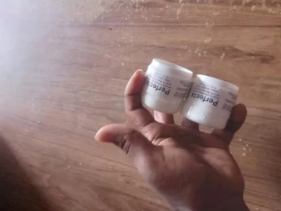 Customer showing smooth skin