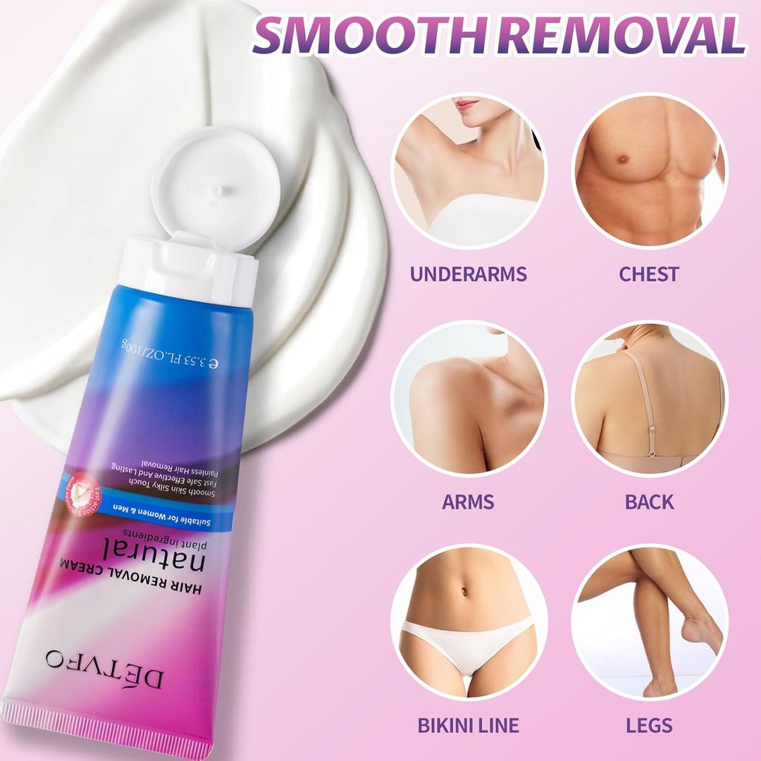 DETVFO Painless Hair Removal Cream