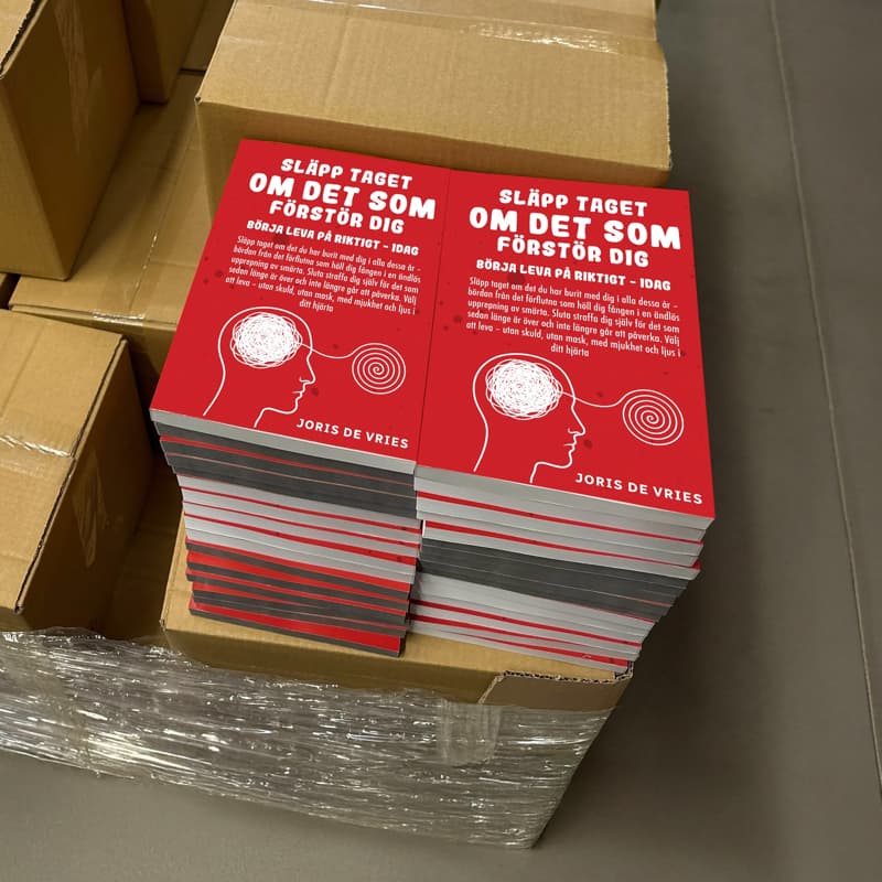 Släpp taget om det som förstör dig — fysisk bok redo att skickas