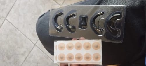 Cliente usando el dilatador al hacer deporte