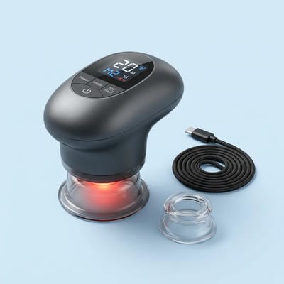 XNEEX CupTherm™ – מכשיר כוסות רוח חשמלי עם חימום ואור אדום