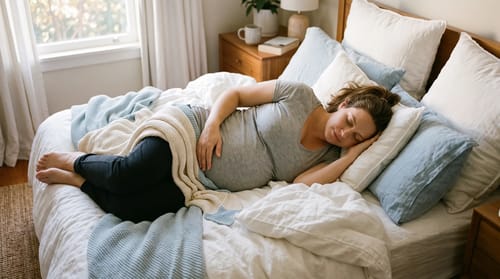 U-shaped pregnancy pillow β how to sleep with it correctly, step by step