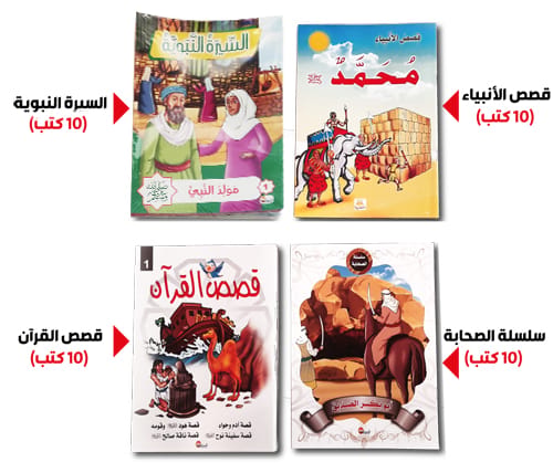 مجموعة القصص الأربعين: قصص الأنبياء والقرآن والصحابة والسيرة النبوية