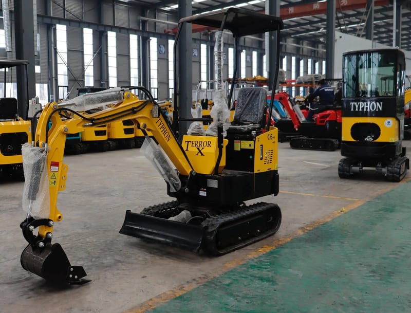 Typhon Terror X Storm 1 ton mini excavator with canopy