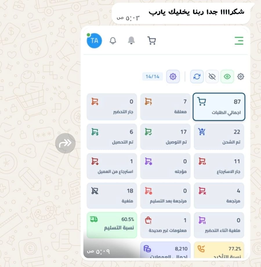 لقطة من تجربة طالب
